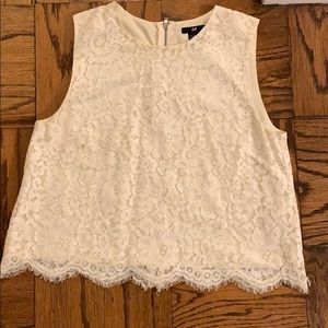 White lace top - size S
